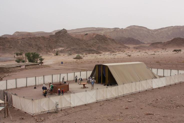 Life-size Tabernacle replica at Timna. Photo by Anja Noordam.
